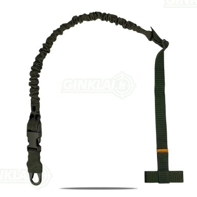 Šautuvo diržas RAGNAROK THOR Single-Point Shoulder Sling with Plate Carrier Attachment OD Green, HK Snap Hook