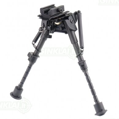 Šaudymo kojelės Rokstad Carbon Fiber Spring Bipod Swivel 155-230 mm Harris / Picatinny RSCFS-06 1