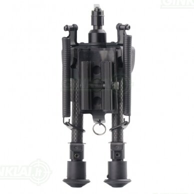Šaudymo kojelės Rokstad Carbon Fiber Spring Bipod Swivel 155-230 mm Harris / Picatinny RSCFS-06 2