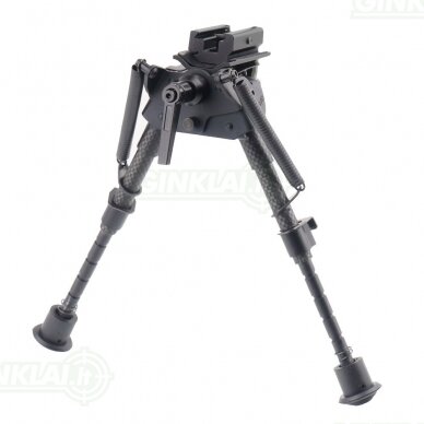 Šaudymo kojelės Rokstad Carbon Fiber Spring Bipod Swivel 155-230 mm Harris / Picatinny RSCFS-06 3 Šaudymo kojelės Rokstad Carbon Fiber Spring Bipod Swivel 155-230 mm Harris / Picatinny RSCFS-06 3