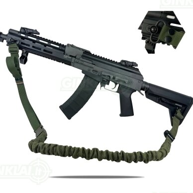 Šautuvo diržas RAGNAROK FORSETI Gen.II Two Point Bungee Sling OD Green, QD Šautuvo diržas RAGNAROK FORSETI Gen.II Two Point Bungee Sling OD Green, QD