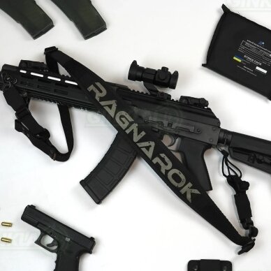 Šautuvo diržas RAGNAROK RAGNARR Gen.II Single-Two Point Padded Sling Black, HK Snap Hook Šautuvo diržas RAGNAROK RAGNARR Gen.II Single-Two Point Padded Sling Black, HK Snap Hook