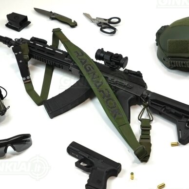 Šautuvo diržas RAGNAROK RAGNARR Gen.II Single-Two Point Padded Sling OD Green, HK Snap Hook Šautuvo diržas RAGNAROK RAGNARR Gen.II Single-Two Point Padded Sling OD Green, HK Snap Hook