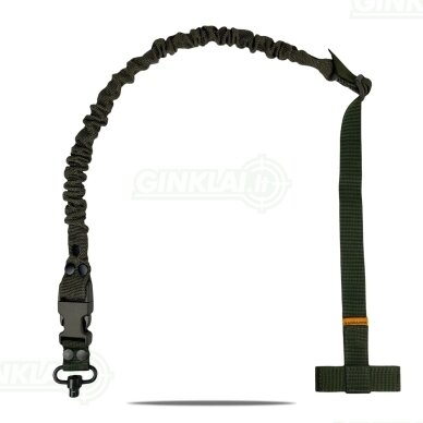 Šautuvo diržas RAGNAROK THOR Single-Point Shoulder Sling with Plate Carrier Attachment OD Green, QD Šautuvo diržas RAGNAROK THOR Single-Point Shoulder Sling with Plate Carrier Attachment OD Green, QD