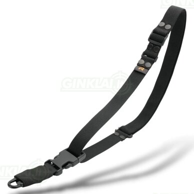 Šautuvo diržas RAGNAROK LOKI Single-Point Shoulder Sling Black, HK Snap Hook Šautuvo diržas RAGNAROK LOKI Single-Point Shoulder Sling Black, HK Snap Hook