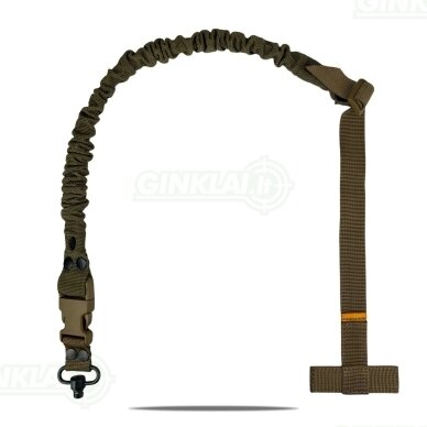 Šautuvo diržas RAGNAROK THOR Single-Point Shoulder Sling with Plate Carrier Attachment Coyote Brown, QD Šautuvo diržas RAGNAROK THOR Single-Point Shoulder Sling with Plate Carrier Attachment Coyote Brown, QD