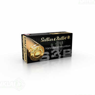 Sellier&Bellot 9 mm Luger 9x19 115gr. 7,50 g, 50 vnt.