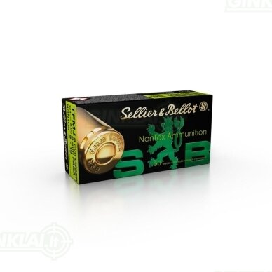 Sellier&Bellot 9 mm Luger 9x19 NonTox 8,0 g, 50 vnt. Sellier&Bellot 9 mm Luger 9x19 NonTox 8,0 g, 50 vnt.