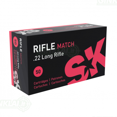 SK 22LR Rifle Match 2,59 g, 50 vnt.