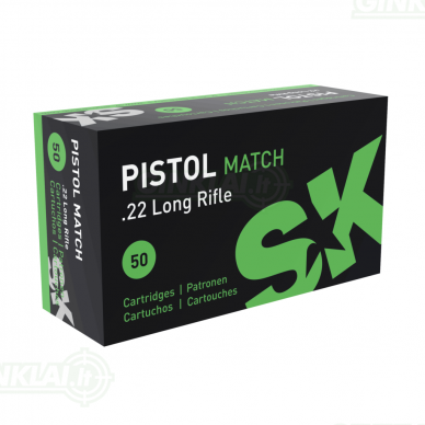 SK 22LR Pistol Match 2,59 g, 50 vnt.