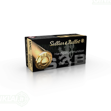 Šoviniai revolveriui Sellier&Bellot 32 S&W Long WC 6.5g 50 vnt. Šoviniai revolveriui Sellier&Bellot 32 S&W Long WC 6.5g 50 vnt.