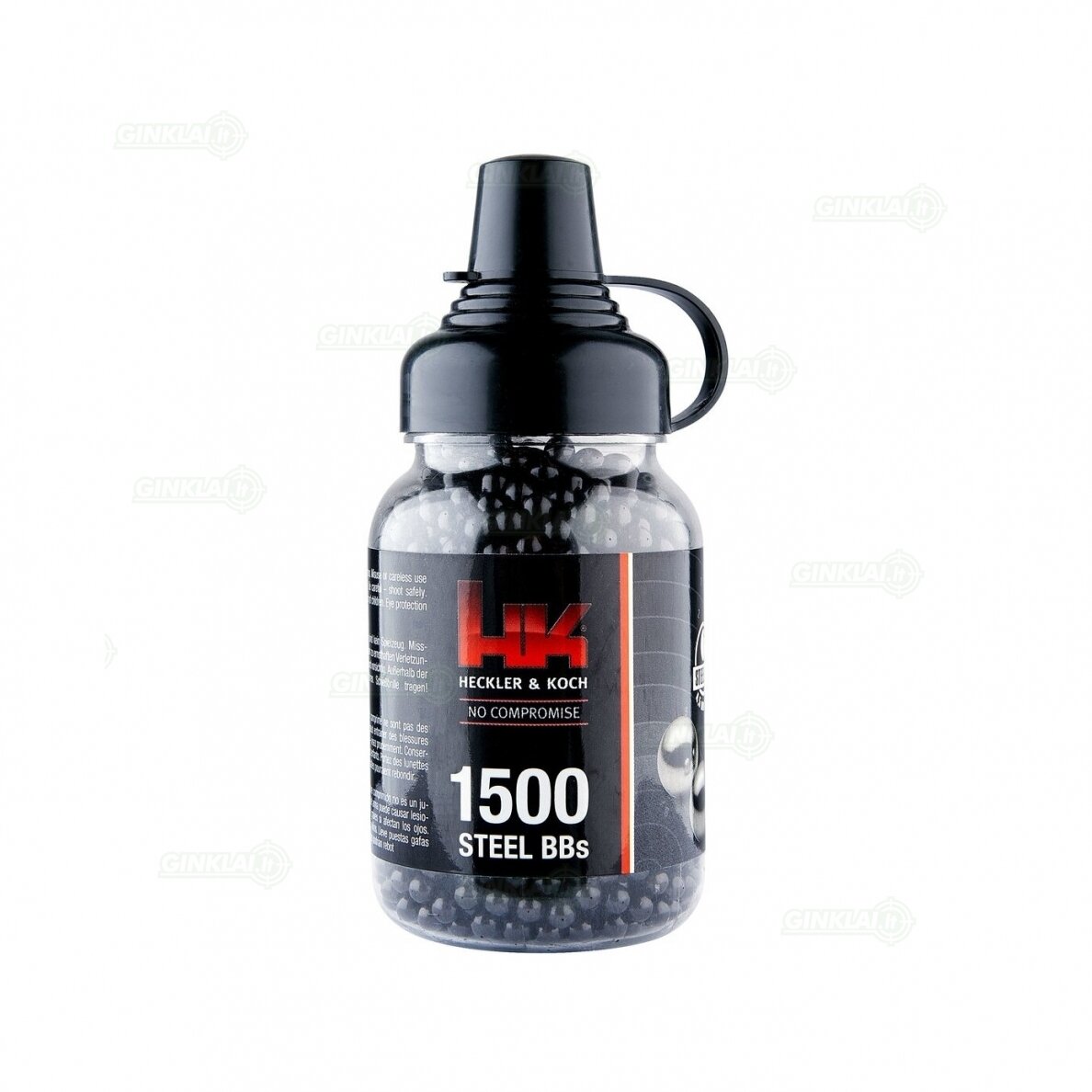 Šratai pneumatiniams ginklams Heckler & Koch Steel BBS 4,5 mm, 1500 vnt. Šratai pneumatiniams ginklams Heckler & Koch Steel BBS 4,5 mm, 1500 vnt.