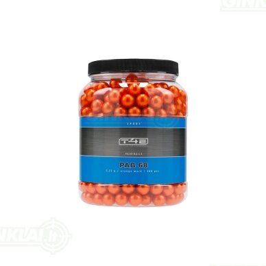 Šratai su oranžiniais dažais Marking Balls T4E Sport PAB68 .68 kal. 500 vnt. Šratai su oranžiniais dažais Marking Balls T4E Sport PAB68 .68 kal. 500 vnt.
