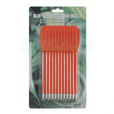 Strėlytės arbaletui plastikinės MK-AL6.5 oranžinės Plastic bolts 12 vnt. 6,5 inch