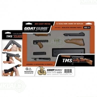 Suvenyrinis ginklo modelis GoatGuns Miniature TSMG Tommy Gun M1A1 1 Suvenyrinis ginklo modelis GoatGuns Miniature TSMG Tommy Gun M1A1 1