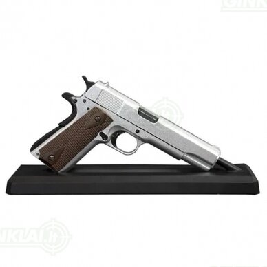 Suvenyrinis ginklo modelis GoatGuns Miniature 1911 Silver Suvenyrinis ginklo modelis GoatGuns Miniature 1911 Silver