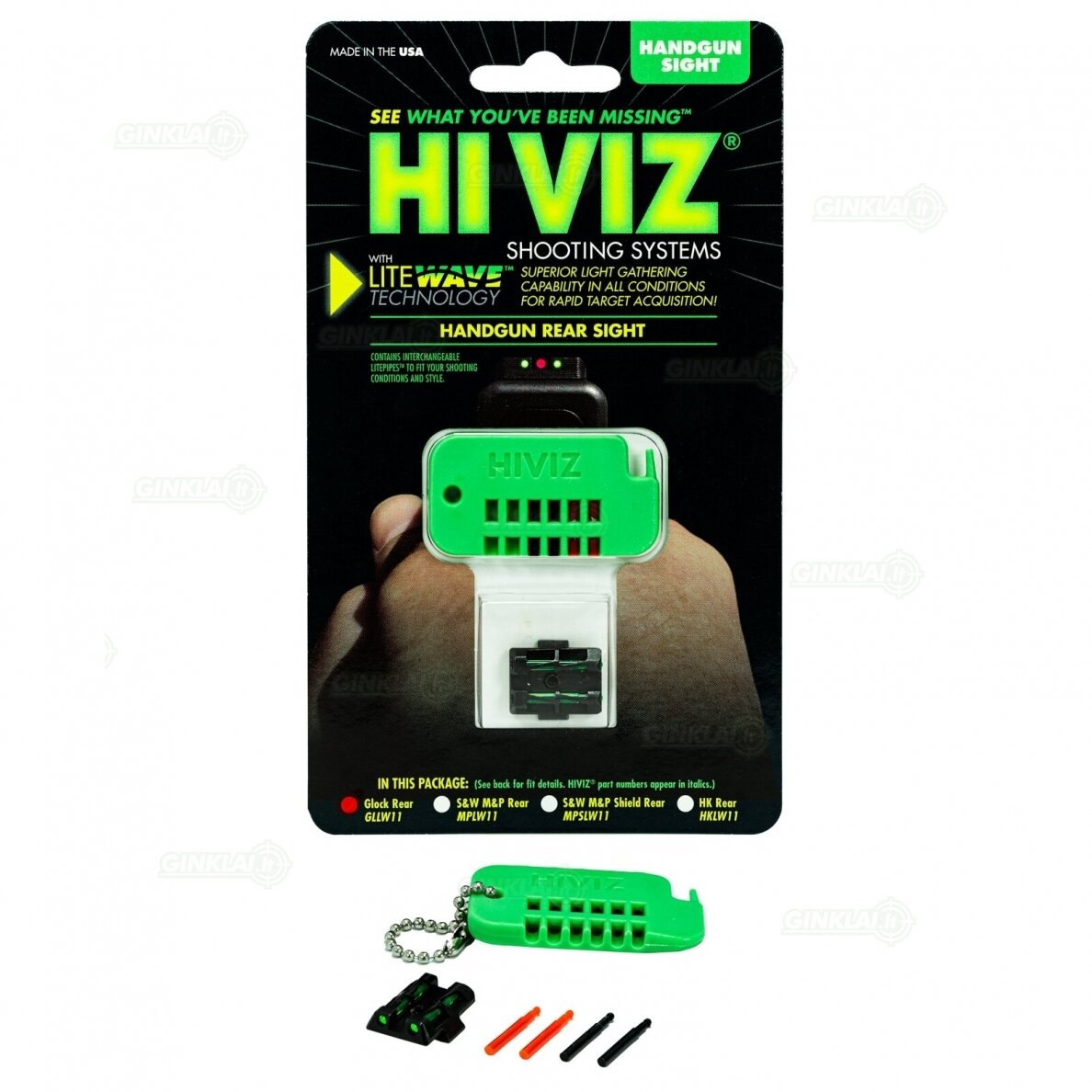 Taikiklis Glock Slimline HIVIZ LiteWave Rear Sight 3 Taikiklis Glock Slimline HIVIZ LiteWave Rear Sight 3