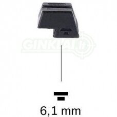 Taikiklis Glock 6.1 mm plieninis liuminescencinis siauras