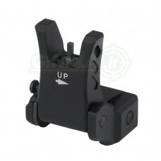 Kryptukas UTG Spring-loaded AR15 Super Slim Flip-Up Front Sight Picatinny Black MNT-755