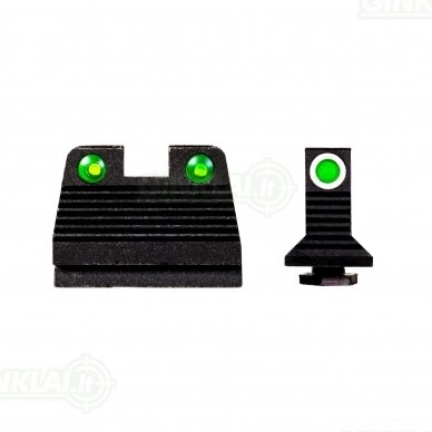 Taikikliai naktiniai HIVIZ Co-Witness Tritium Sight Set for Glock MOS 2 Taikikliai naktiniai HIVIZ Co-Witness Tritium Sight Set for Glock MOS 2