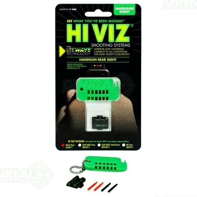Taikiklis Glock Slimline HIVIZ LiteWave Rear Sight 3 Taikiklis Glock Slimline HIVIZ LiteWave Rear Sight 3