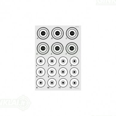Taikinys Tactical Weapon System Shooting target TAC Drill 10 vnt. Taikinys Tactical Weapon System Shooting target TAC Drill 10 vnt.