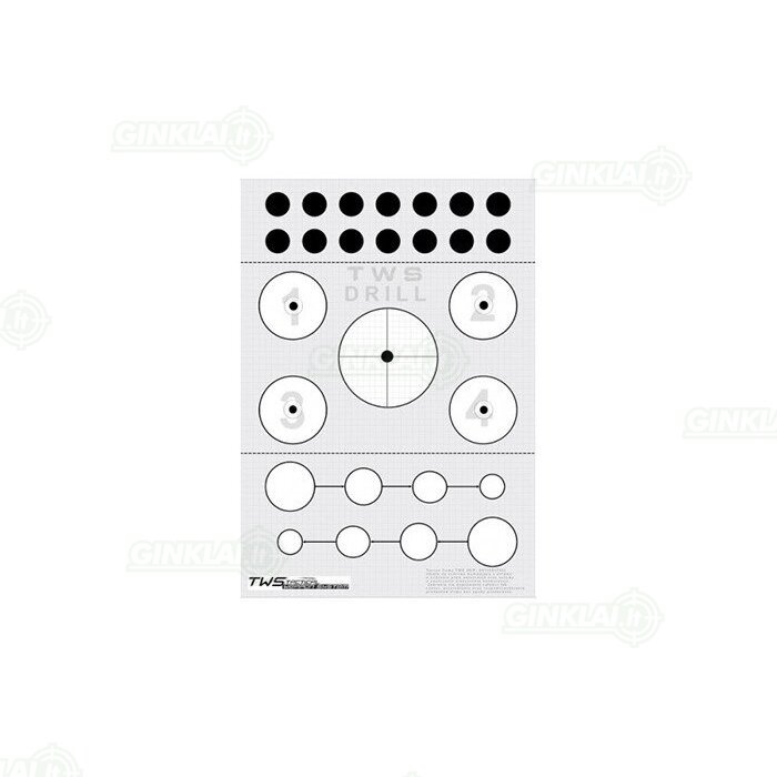 Taikinys Tactical Weapon System Shooting target TWS Drill 10 vnt. Taikinys Tactical Weapon System Shooting target TWS Drill 10 vnt.
