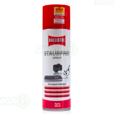 Tepalas Ballistol 300ml suslėgto oro dulkių purškiklis Staubfrei Spray Tepalas Ballistol 300ml suslėgto oro dulkių purškiklis Staubfrei Spray