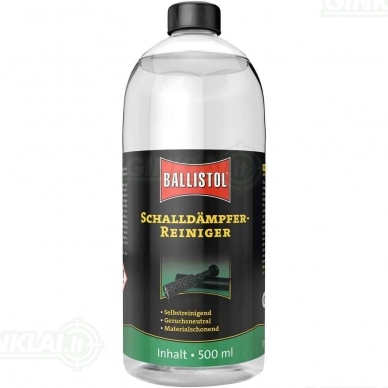 Tepalas Ballistol 500ml kompensatorių valiklis Shalldampfer reiniger Tepalas Ballistol 500ml kompensatorių valiklis Shalldampfer reiniger