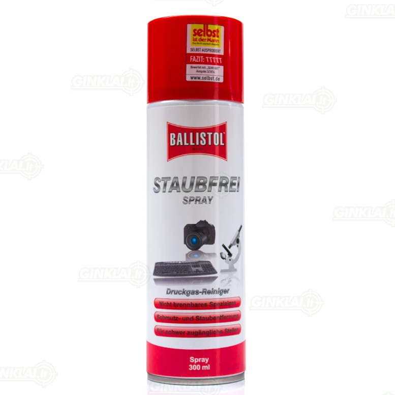 Tepalas Ballistol 300ml suslėgto oro dulkių purškiklis Staubfrei Spray