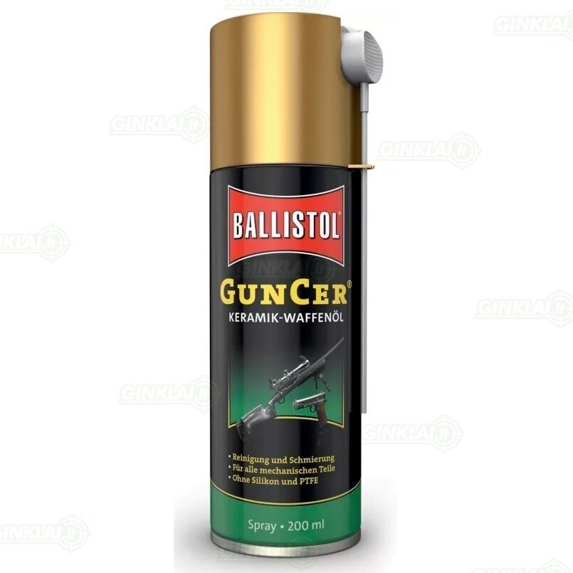 Tepalas Ballistol GunCer 200 ml purškiamas Tepalas Ballistol GunCer 200 ml purškiamas