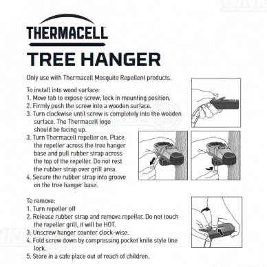 Thermacell laikiklis tvirtinimui prie medžio Tree Hanger