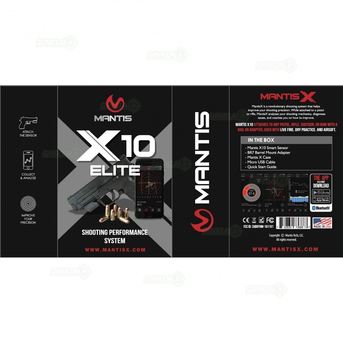 Treniruočių sistema Mantis X10 Elite 2 Treniruočių sistema Mantis X10 Elite 2