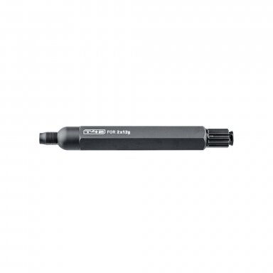 Pneumatinio šautuvo T4E HDX CO2 adapteris 2x12g Quick Piercing Pneumatinio šautuvo T4E HDX CO2 adapteris 2x12g Quick Piercing