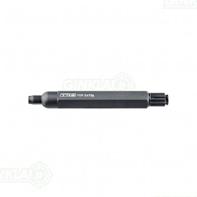 Pneumatinio šautuvo T4E HDX CO2 adapteris 2x12g Quick Piercing Pneumatinio šautuvo T4E HDX CO2 adapteris 2x12g Quick Piercing
