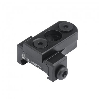 Lizdas QD jungčiai UTG QD Sling Swivel Adaptor Picatinny, KeyMod Black TL-SWPK01 Lizdas QD jungčiai UTG QD Sling Swivel Adaptor Picatinny, KeyMod Black TL-SWPK01
