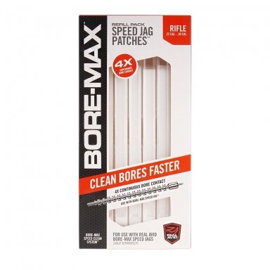 Valymo servetėlės Real Avid - Bore-Max Speed 8" .22-.30 AVBMPATCH8 250 vnt.