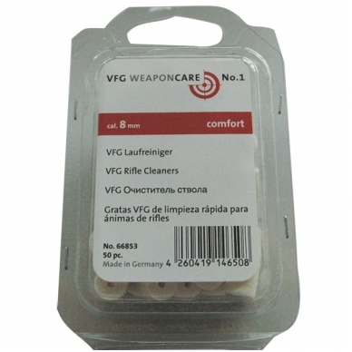 Valymo veilokėliai VFG 8 mm dėžutė 50 vnt Valymo veilokėliai VFG 8 mm dėžutė 50 vnt