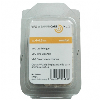 Valymo veilokėliai VFG 4,5 mm dėžutė 100 vnt Valymo veilokėliai VFG 4,5 mm dėžutė 100 vnt