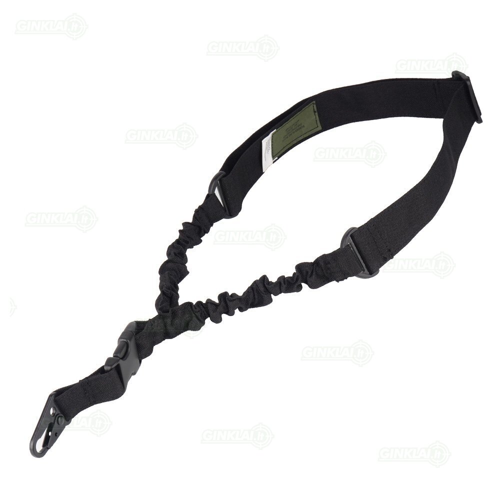 Vieno taško diržas MFH Bungee Sling Nylon Black 30757A Vieno taško diržas MFH Bungee Sling Nylon Black 30757A