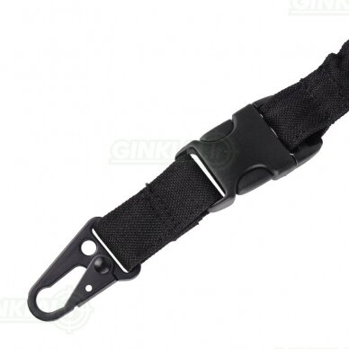 Vieno taško diržas MFH Bungee Sling Nylon Black 30757A 1 Vieno taško diržas MFH Bungee Sling Nylon Black 30757A 1