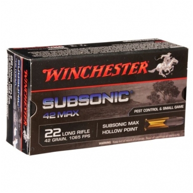 Winchester 22LR Subsonic 2,72 g, 50vnt.