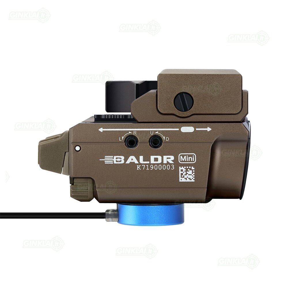 Žibintuvėlis ginklui BALDR Mini Green Dot 600 Lumens Black 4